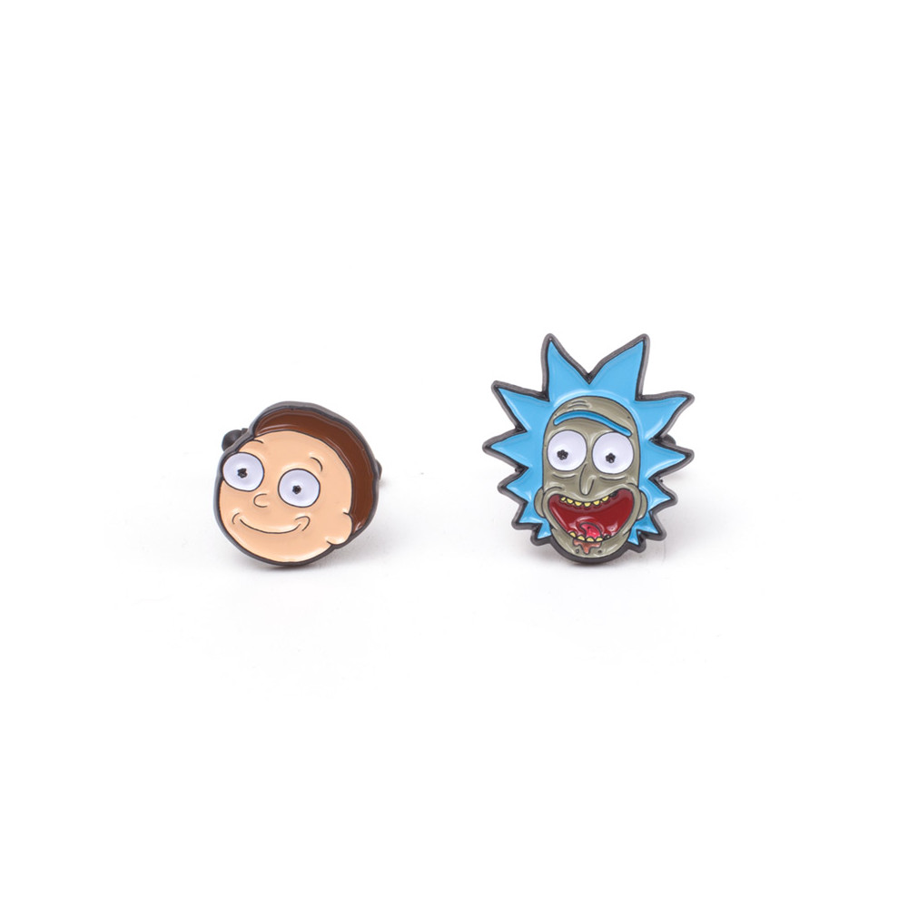 Rick And Morty - Rick & Morty Boutons de manchette - Multicolore